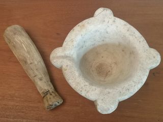 Mortero de Mármol Antiguo