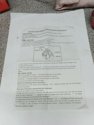 Indicador de marchas para Honda