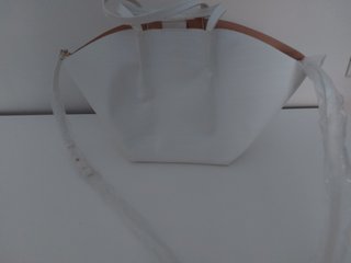 Bolso shopper blanco efecto cocodrilo nuevo