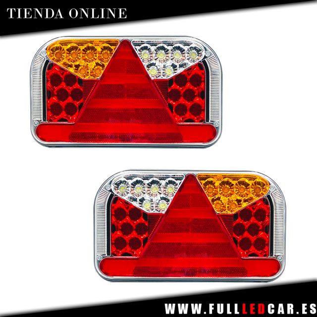 PILOTOS LED NEON 7 FUNCIONES PARA REMOLQUE 12V 24V