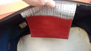 bolso maleta muy vintage para decoración