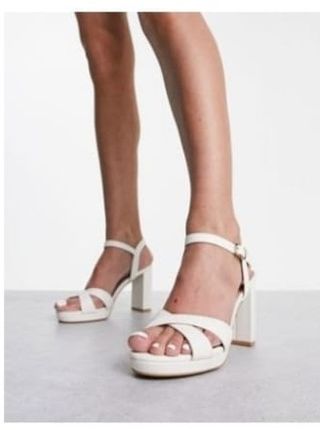 Sandalias blancas plataforma