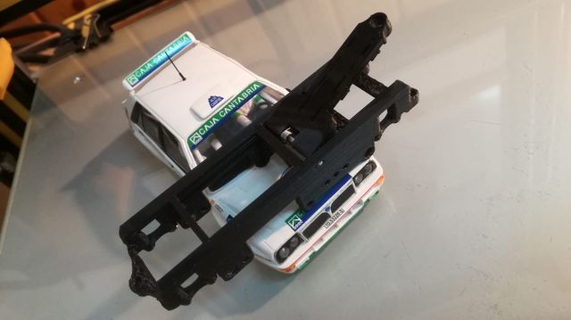 CHASIS SCALEXTRIC LANCIA DELTA INTEGRALE CAJA LARG