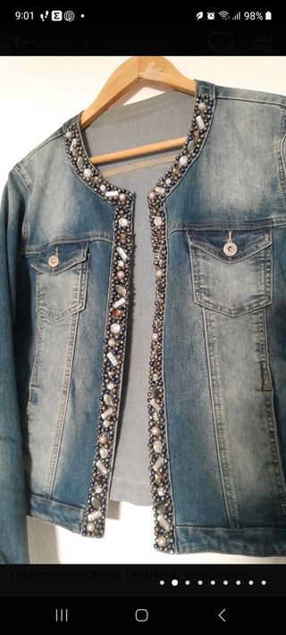 Chaqueta vaquera pedreria