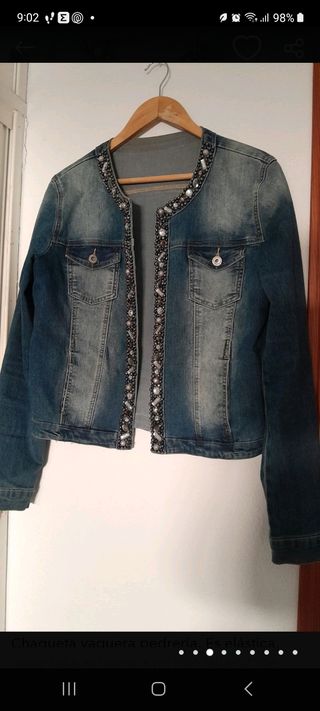 Chaqueta vaquera pedreria