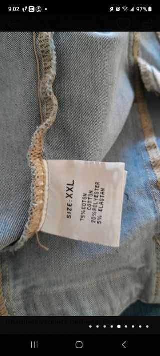 Chaqueta vaquera pedreria