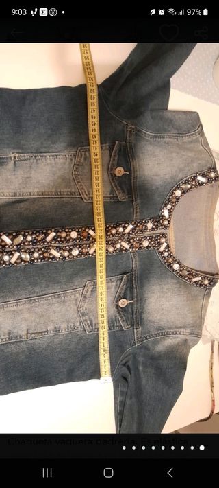 Chaqueta vaquera pedreria