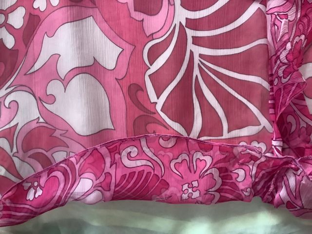 Vestido de gasa fucsia de Tintoretto talla 38