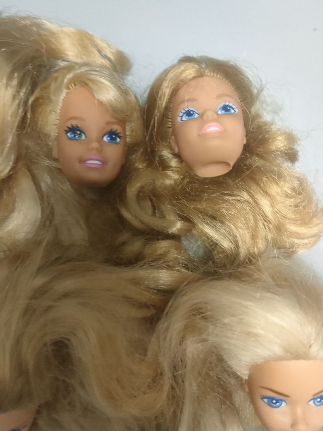 CABEZAS DE BARBIE DIFERENTES ÉPOCAS