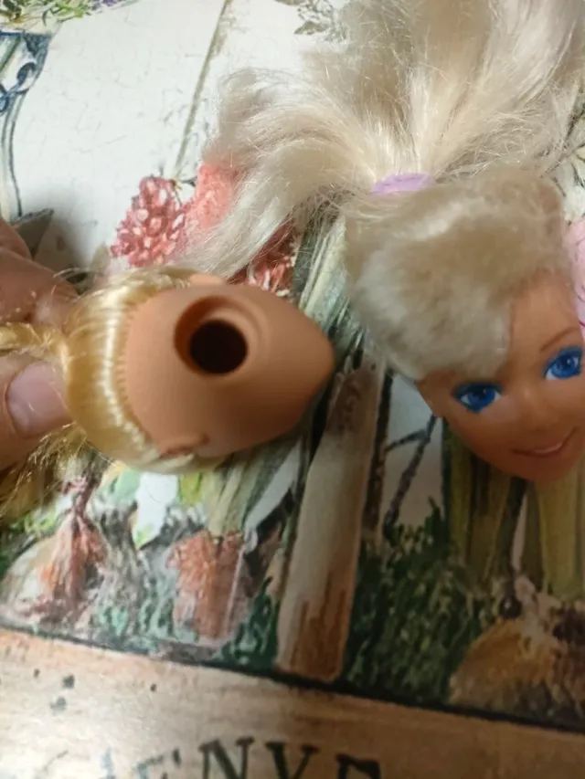 DOS CABEZAS DE BARBIE