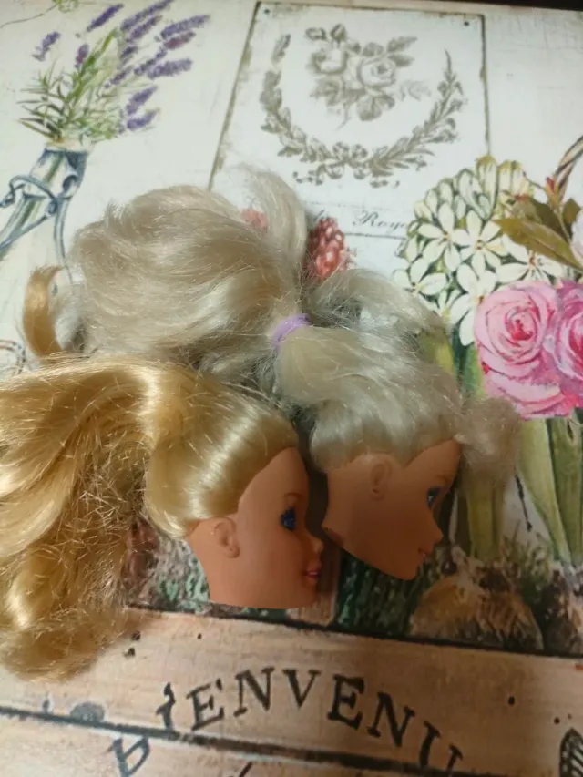DOS CABEZAS DE BARBIE