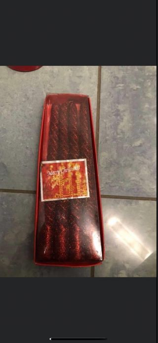 Candele nuove insieme brillantini