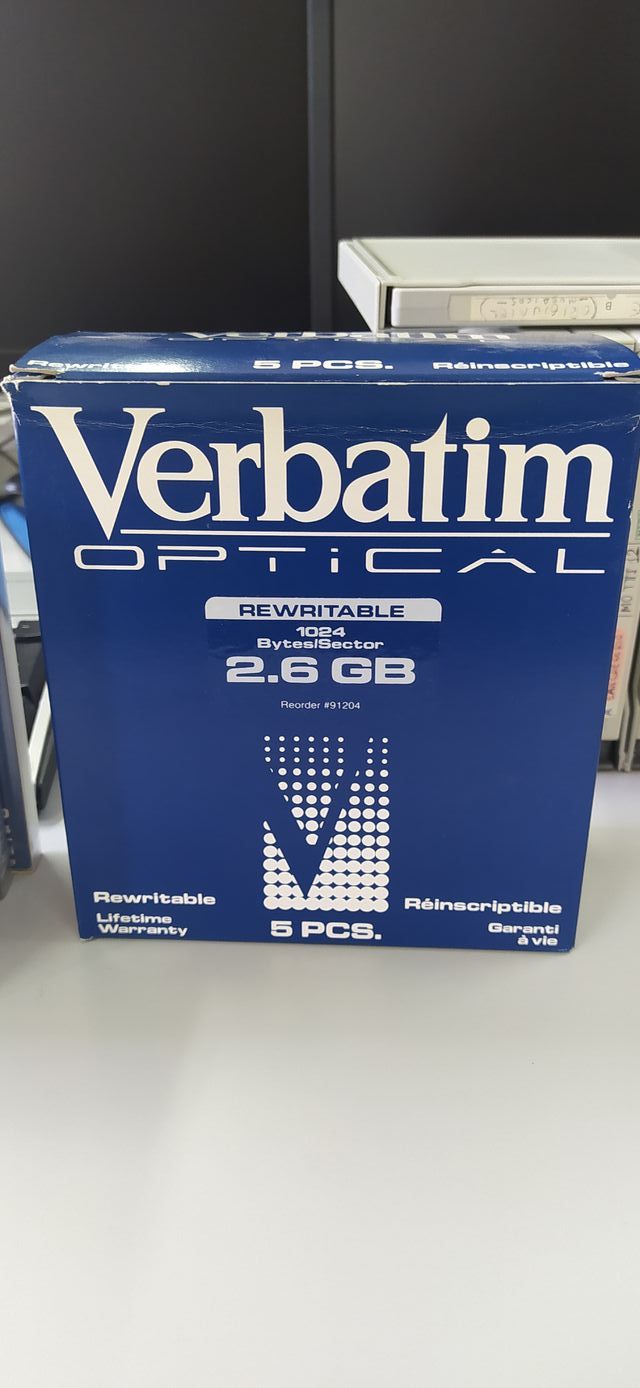 Magnetic Optical Disk VERBATIM 2.6GB - MO 1024 DIs
