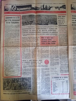 Periódico Granma, abril 1984