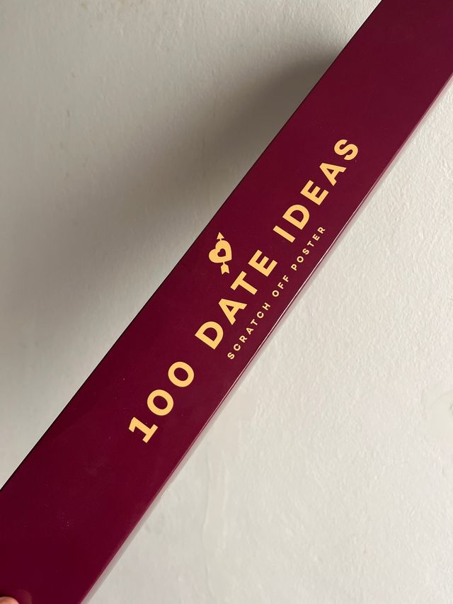 SCRATCH OFF POSTER 100 DATES IDEAS