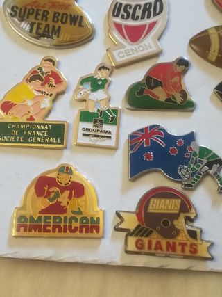 PINS RUGBY y FÚTBOL AMERICANO