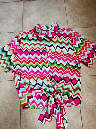 Total look estampado tipo Missoni
