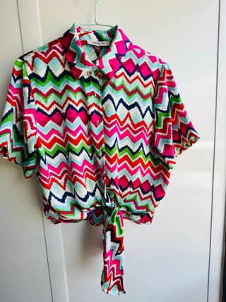 Total look estampado tipo Missoni