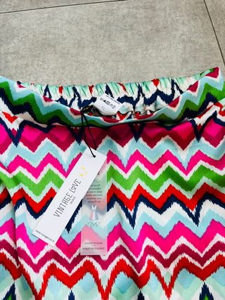 Total look estampado tipo Missoni