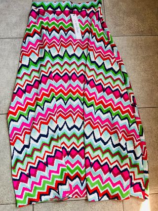 Total look estampado tipo Missoni