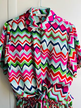 Total look estampado tipo Missoni