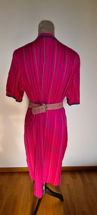 cinturone in pelle rosa