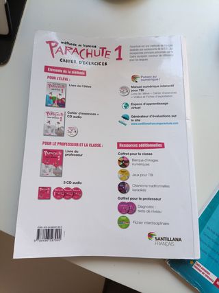 Libro de francés y cuadernillo 1° ESO