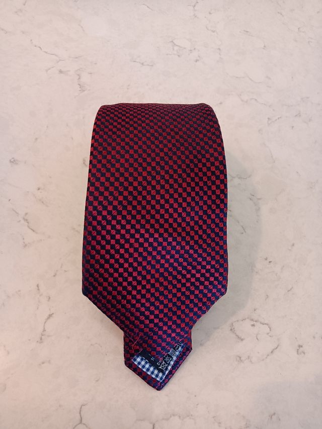 Corbata Easy Wear Roja y negra