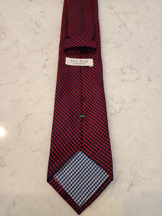 Corbata Easy Wear Roja y negra