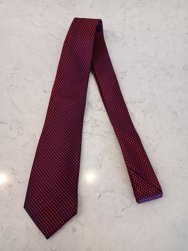 Corbata Easy Wear Roja y negra