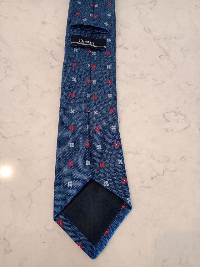 Corbata estampada azul Dustin