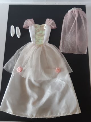 Vestido Barbie Novia (Años 90)