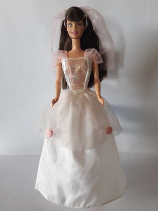 Vestido Barbie Novia (Años 90)