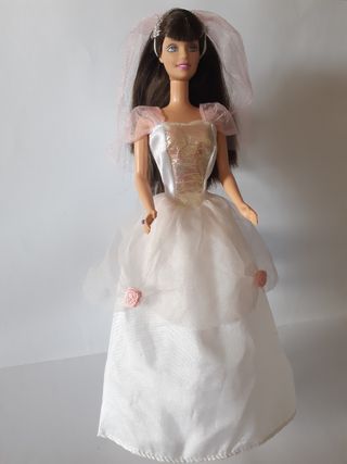Vestido Barbie Novia (Años 90)