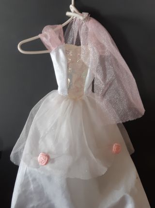Vestido Barbie Novia (Años 90)