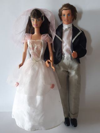 Vestido Barbie Novia (Años 90)