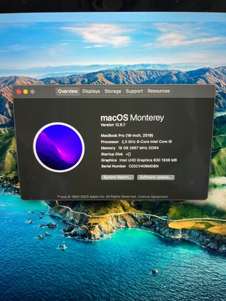 macbook pro i9 1t 16gb ram 2.8