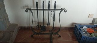 HERRAMIENTAS CHIMENEA FORJA BUENA CALIDAD