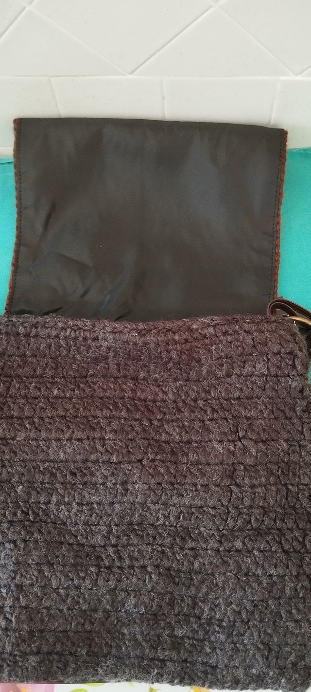 Borsa donna in lana decorata