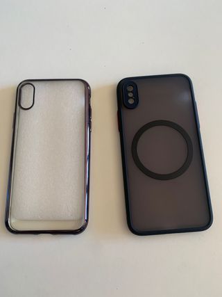 8Protector de pantalla y 2 fundas Iphone X,XS y 11