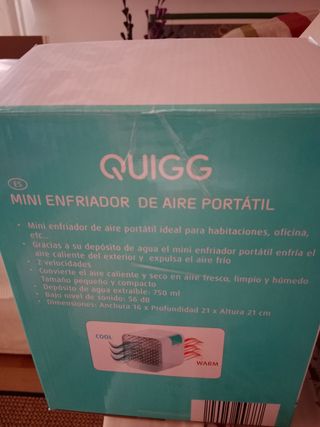 Ventilador de aire acondicionado con agua.