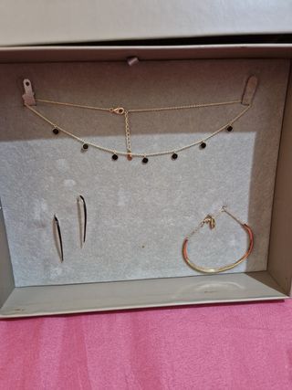 Conjunto pendientes, pulsera y collar de Salvatore