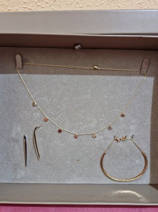 Conjunto pendientes, pulsera y collar de Salvatore
