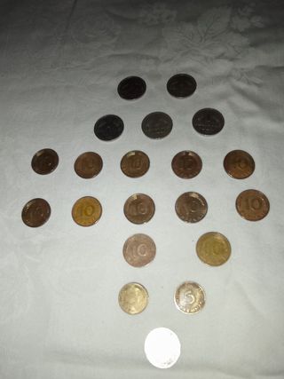 20 Monedas MARCOS Y PFENNIG ALEMANIA
