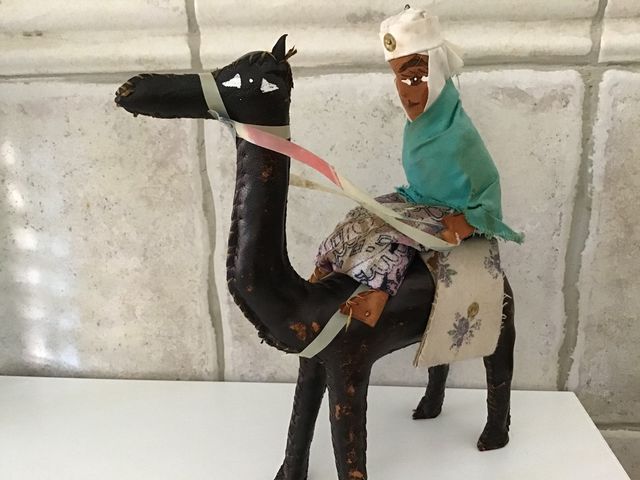 OFERTA! Figura cuero años 50, a mano 