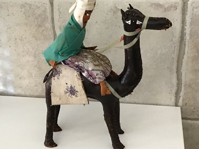 OFERTA! Figura cuero años 50, a mano 