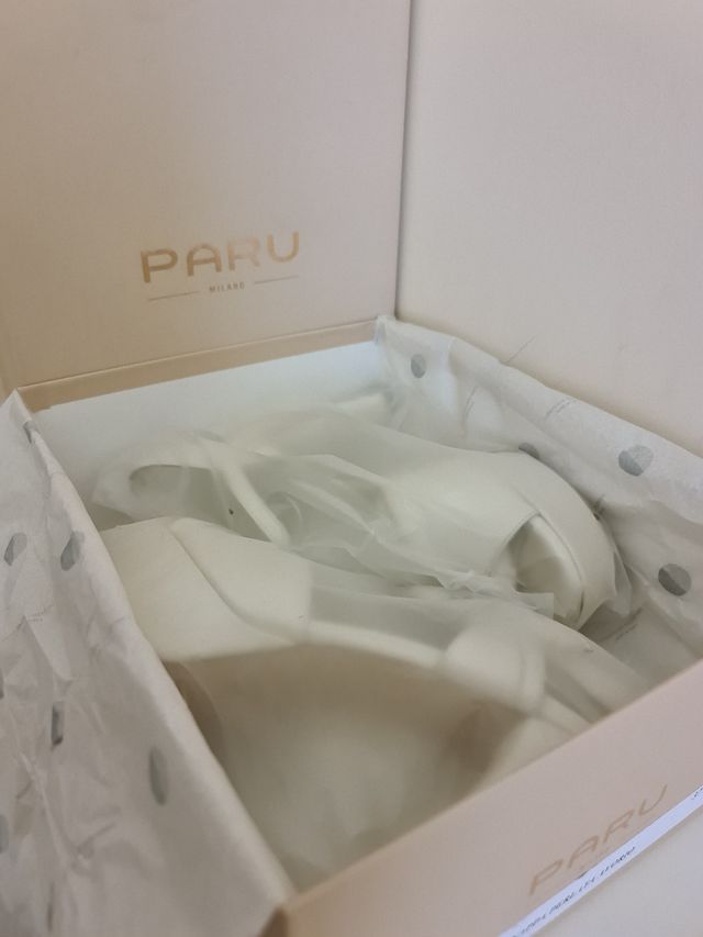 Scarpe sposa con plateau avorio nr.37