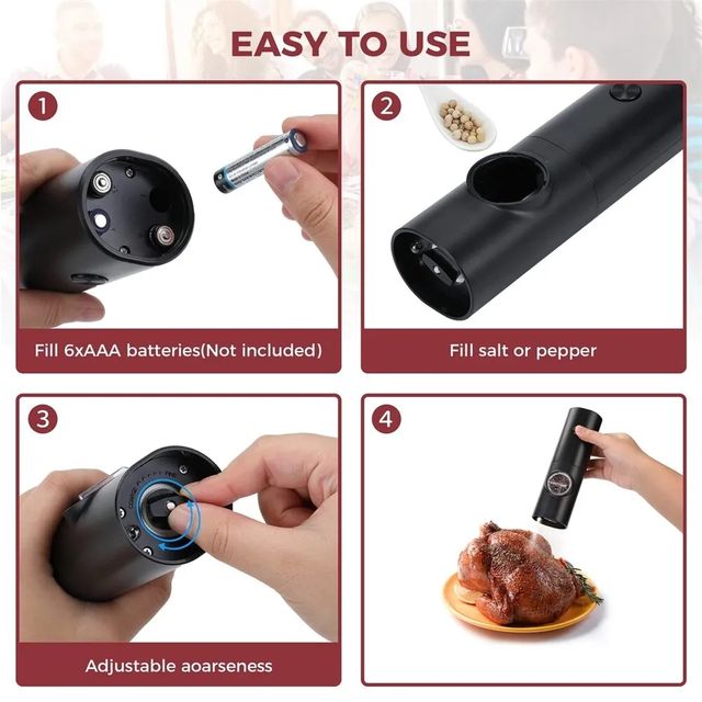 Molinillo sal pimienta especias. Nuevo