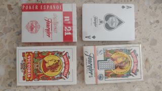 4 Barajas Fournier cartas españolas.