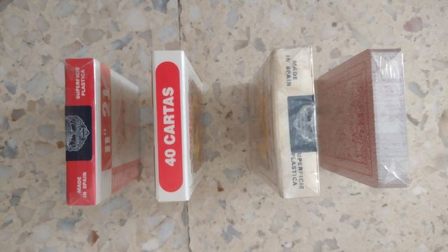4 Barajas Fournier cartas españolas.